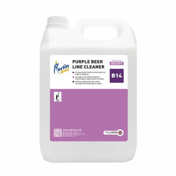 Picture of MERLIN B14 PURPLE BEERLINE CLEANER |2x5ltr