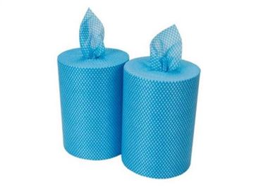Picture of LIGHTWEIGHT ALL PURPOSE CLOTH BLUE ROLL |Pack 6
