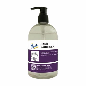Picture of MERLIN ALCOHOL HAND SANITISER GEL PUMP |6x450ml
