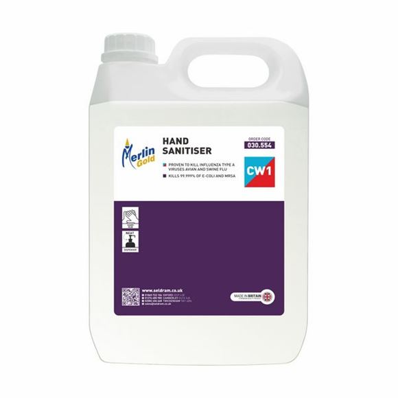 Picture of MERLIN CW1 ALCOHOL HAND SANITISER |2x5ltr