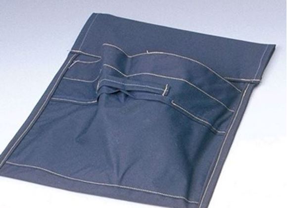 Picture of NYLON SOFT BLUE & BLACK POUCH |Each