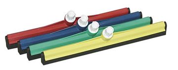 Picture of 24in PLASTIC FLOOR SQUEEGEE + HANDLE BLUE |Complete