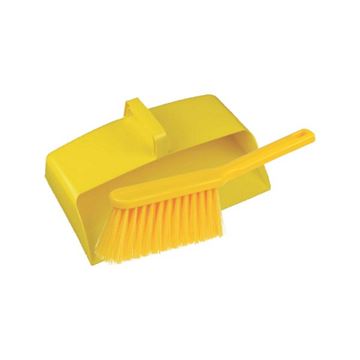 Picture of ENCLOSED DUSTPAN & BRUSH SET YELLOW |Set