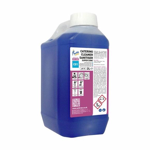Picture of MERLIN C01 CATERING CLEANER SANITISER CONCENT |2ltr