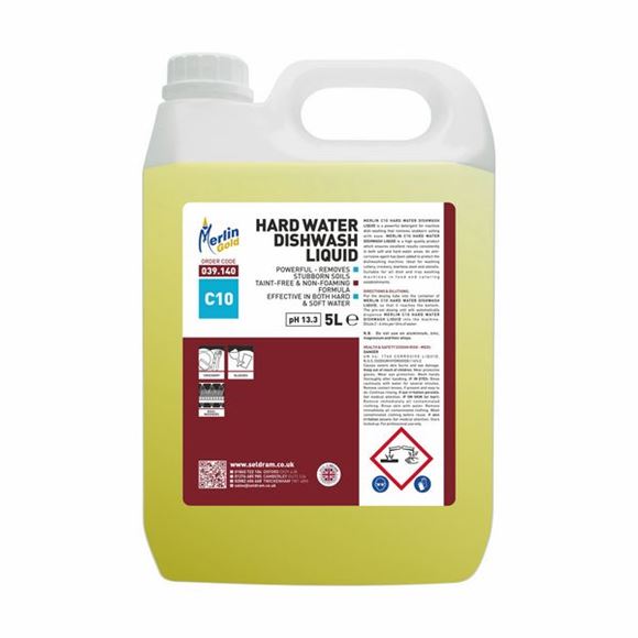 Picture of MERLIN C10 PREMIUM HARDWATER DISHWASH |2x5ltr