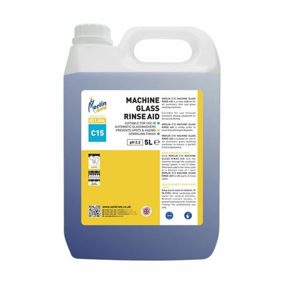 Picture of MERLIN C15 GLASS RINSE AID |2x5ltr