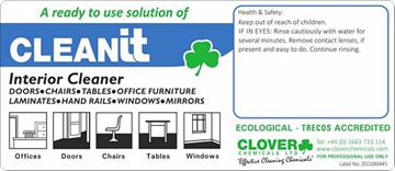 Picture of CLEANIT INTERIOR ALL PURPOSE RTU LABELS |Ctn 10