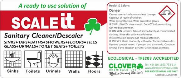 Picture of SCALEIT CLEANER DESCALER RTU LABELS |Ctn 10