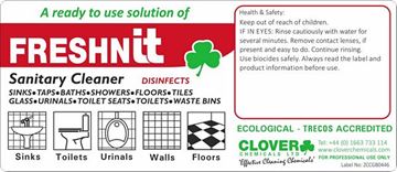 Picture of FRESHNIT SANITARY CLEANER RTU LABELS |Ctn 10