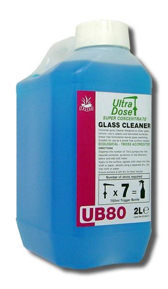 Picture of UB80 GLASS CLEANER CONCENTRATE |4x2ltr