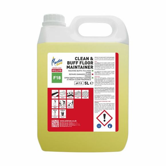 Picture of MERLIN F18 CLEAN & BUFF FLOOR MAINTAINER |2x5ltr