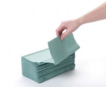 Picture of 1PLY INTERFOLD BDGT GREEN HAND TOWEL |Ctn 5000