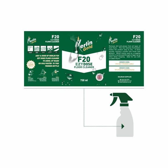 Picture of MERLIN EZY DOSE F20 LOW FOAM FOOR CLEANER LAB |Ctn 10