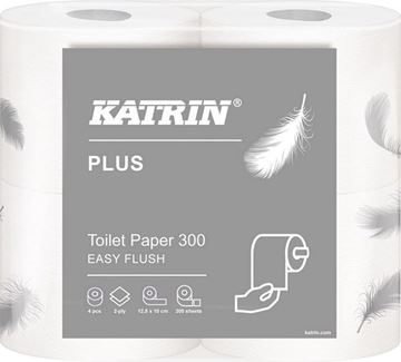 Picture of KATRIN PLUS EASYFLUSH 300 SHEET TOILET ROLL |Ctn 40