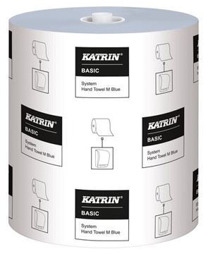 Picture of KATRIN 1PLY BLUE  BASIC ROLL TOWEL M |Ctn 6