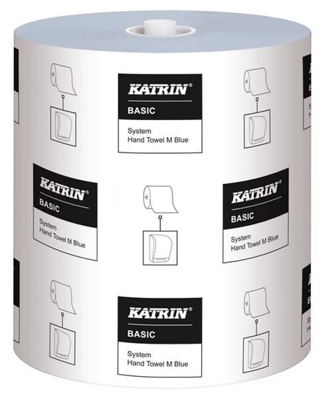 Picture of KATRIN 1PLY BLUE  BASIC ROLL TOWEL M |Ctn 6