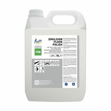 Picture of MERLIN F08 EMULSION FLOOR POLISH |5ltr