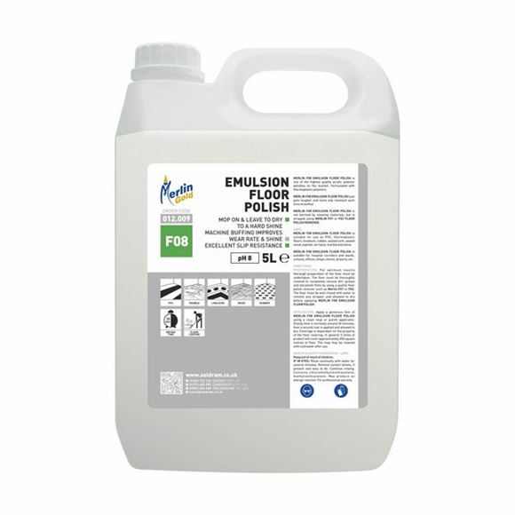 Picture of MERLIN F08 EMULSION FLOOR POLISH |5ltr