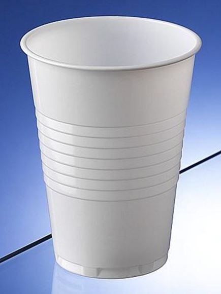 Picture of 7oz TALL WHITE PLASTIC CUPS |Ctn 2000