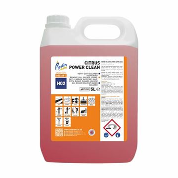 Picture of MERLIN H02 CITRUS POWER CLEAN HD CLEANER |2x5ltr