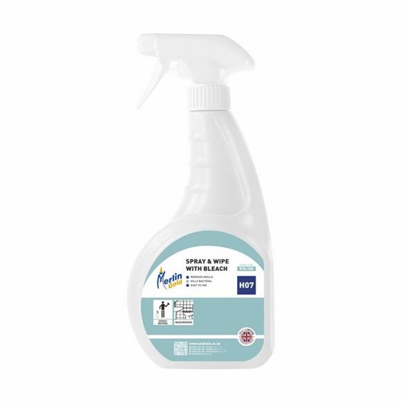 Picture of MERLIN H07 SPRAY & WIPE + BLEACH |6x750ml
