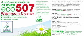 Picture of ECO 507 WASHROOM CLEANER RTU LABEL |Each
