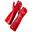 Picture of RED PVC GLOVES OPEN CUFF 10in 27cm |Pair