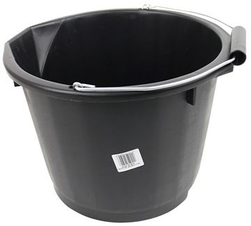 Picture of BLACK ULTRA H.D PLASTIC BUCKET 15ltr |Each