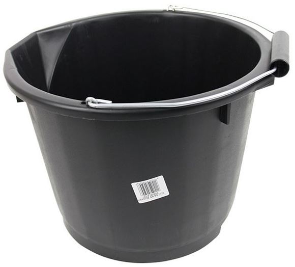 Picture of BLACK ULTRA H.D PLASTIC BUCKET 15ltr |Each