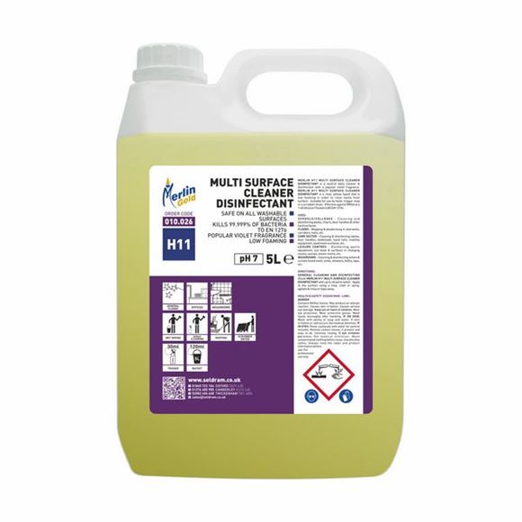 Picture of MERLIN H11 MULTISURFACE CLEANER DISINFECTANT |2x5ltr