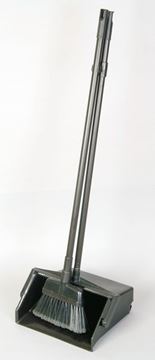 Picture of OPEN LOBBY DUSTPAN & BRUSH SET BLACK |Set