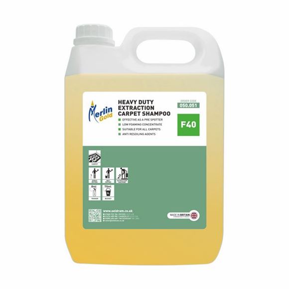 Picture of MERLIN F40 H-D EXTRACTION CARPET SHAMPOO |2x5ltr