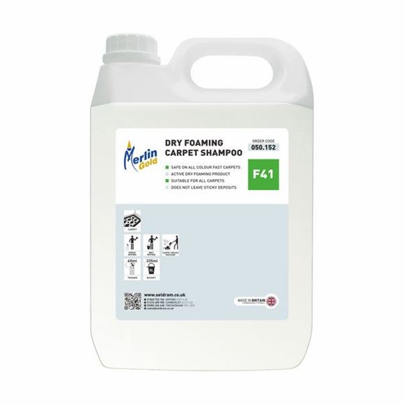 Picture of MERLIN F41 DRY FOAMING CARPET SHAMPOO |5ltr