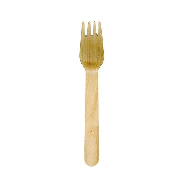 Picture of WOODEN DISPOSABLE FORKS 155MM |Ctn 10x100