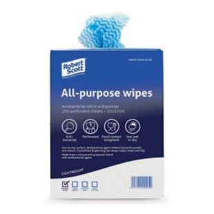 Picture of ALL PURPOSE CLOTHS ON A ROLL BOX OF 200 BLUE |Roll 200