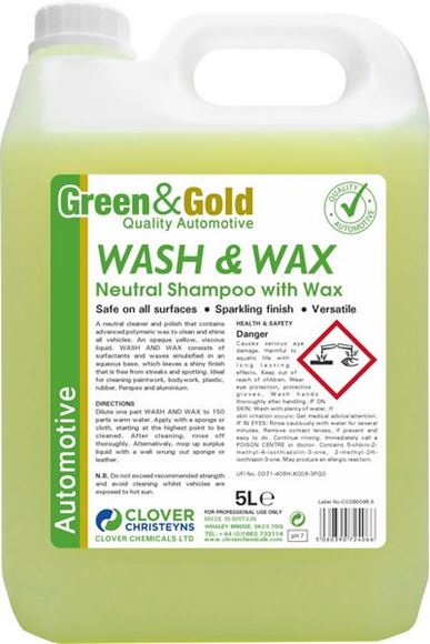 Picture of CAR WASH & WAX SHAMPOO |5ltr