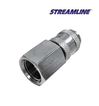 Picture of FEMALE SS MICROBORE COUPLING Q21FF |Pack 2