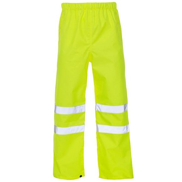 Picture of YELLOW HI-VIS RAIN PROOF TROUSERS XXX-LARGE |Each