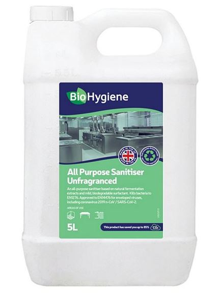 Picture of BIOHYGIENE ALL PURPOSE SANITISER UNFRAGRANCED |5ltr