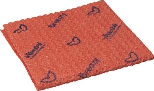 Picture of VILEDA BREAZY L/W MICROFIBRE CLOTHS RED |Pack 25