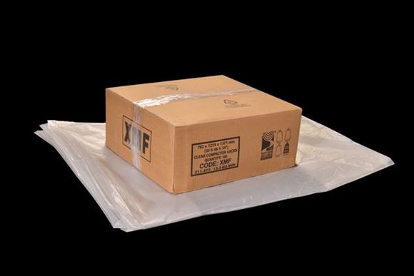 Picture of HEAVY DUTY CLEAR WHEELIE BIN LINER 20KG |Ctn 100