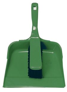 Picture of OPEN BUDGET DUSTPAN & BRUSH SET GREEN |Set