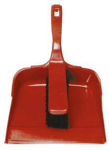Picture of OPEN BUDGET DUSTPAN & BRUSH SET RED |Set