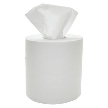 Picture of 2PLY WHITE SINGLE CENTERFEED ROLLS |Each