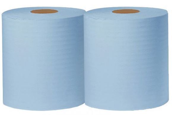 Picture of 2PLY BLUE 360mtr FORECOURT ROLLS IBL100 |Pack 2