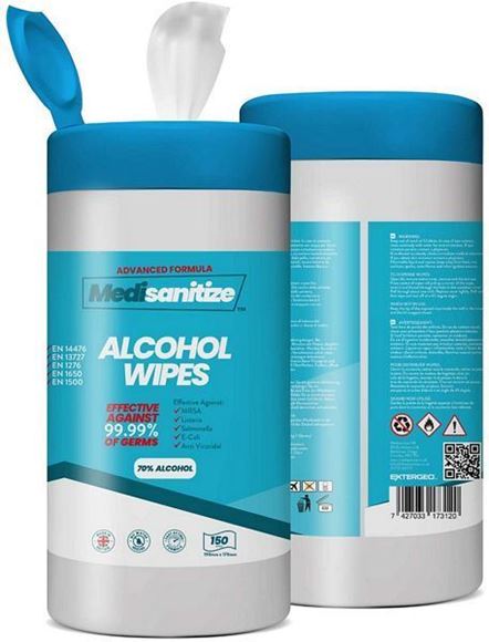 Picture of 70% ALCOHOL SURFACE DISINFECTANT WIPES |Tub 200