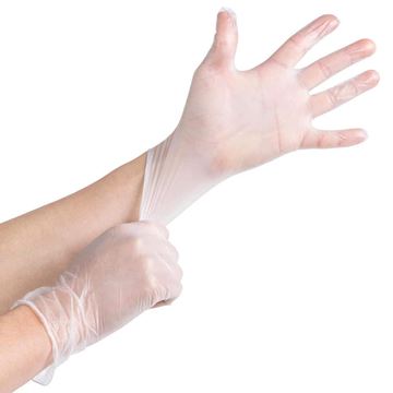 Picture of VINYL CLEAR POWDER FREE GLOVES