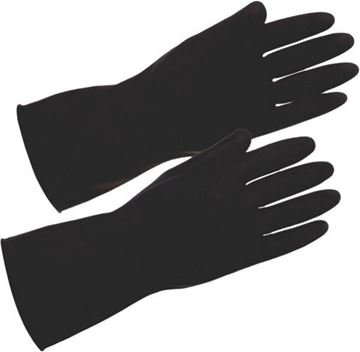 Picture of BLACK HEAVYWEIGHT RUBBER GLOVE