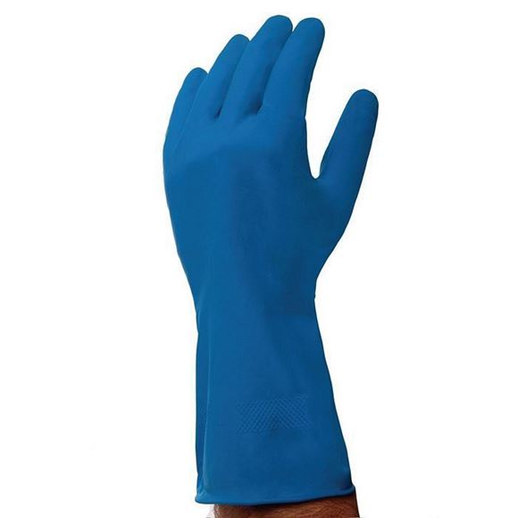 Picture of PREMIUM RUBBER GLOVES BLUE