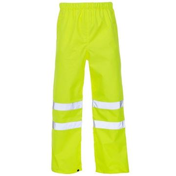 Picture of YELLOW HI-VIZ RAIN PROOF TROUSERS XXXX-LARGE |Each